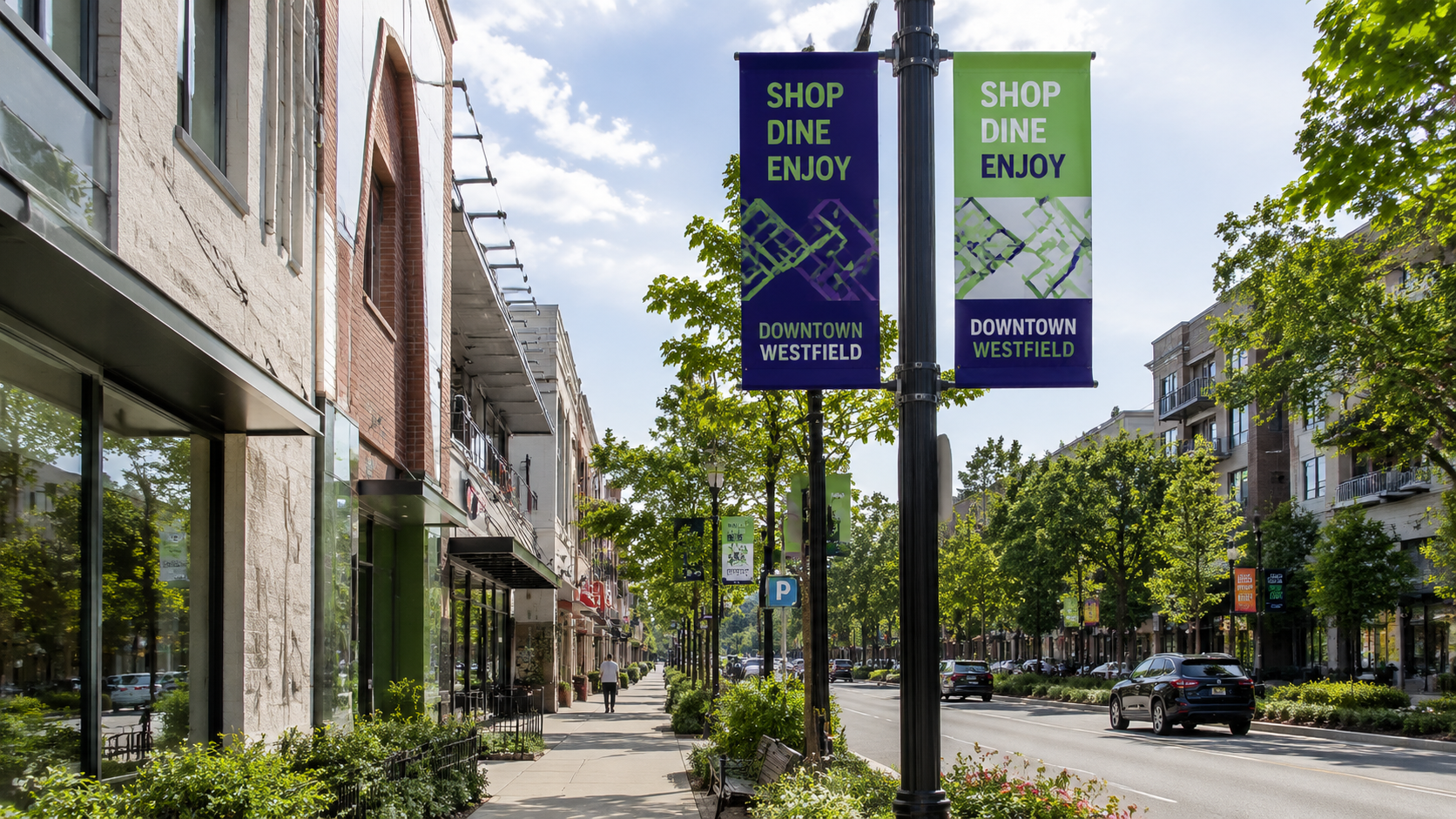 boost your brand with custom light pole banners